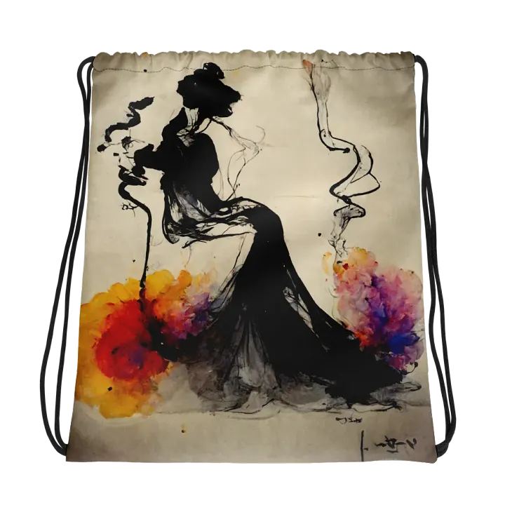Ink Wash Dream All-Over Drawstring Bag product image (1)