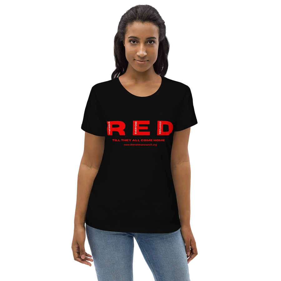 Remember Everyone Deployed Women's Black Fitted Shirt product image (6)
