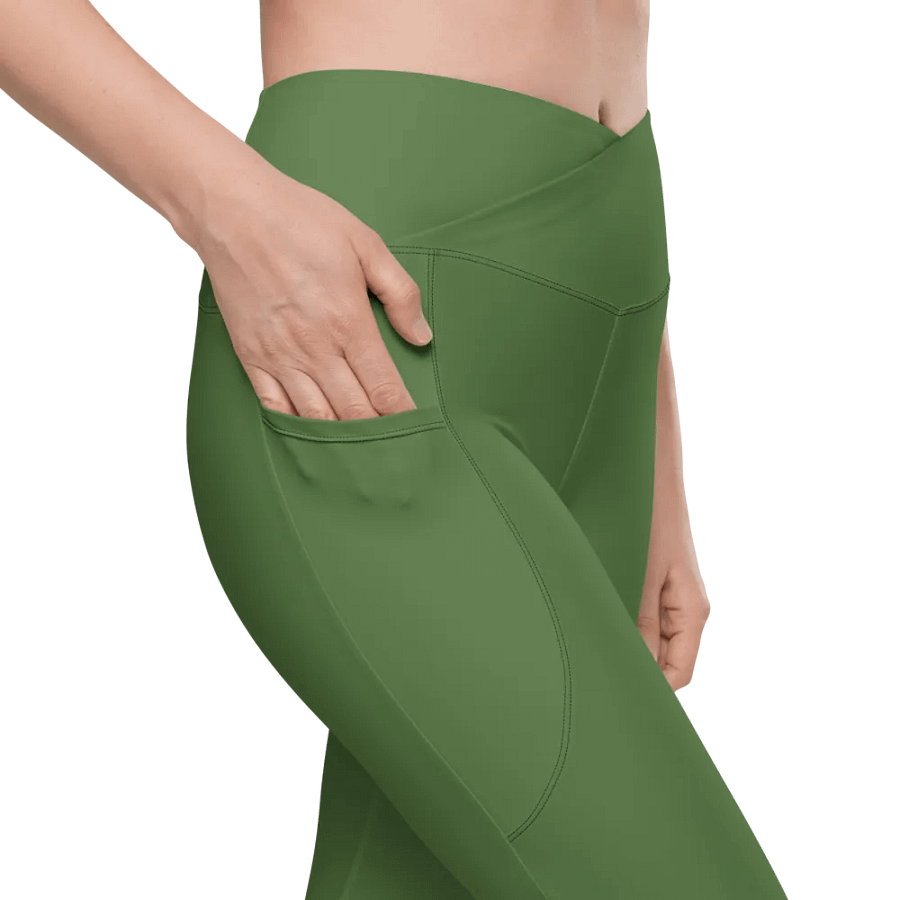 GeoFlex Crossover Leggings with Pockets product image (8)