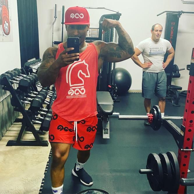 BRAND NEW - COE - Gym Shorts Black And Red product image (2)