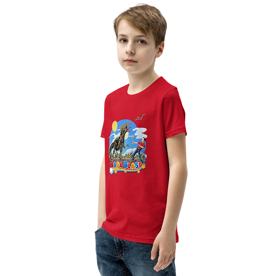 Youth Baba Blast Dino T-Shirt (Red) product image (3)