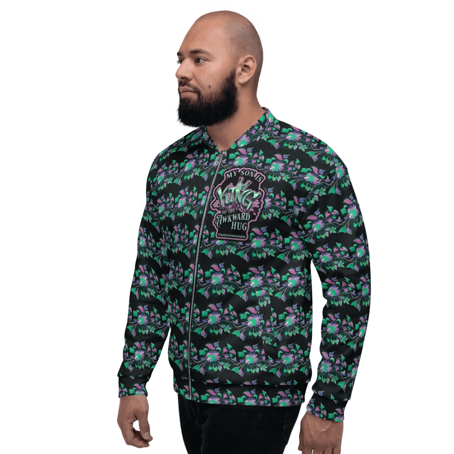 King of the Awkward Hug #AutismAwareness All Over Print Jacket product image (6)