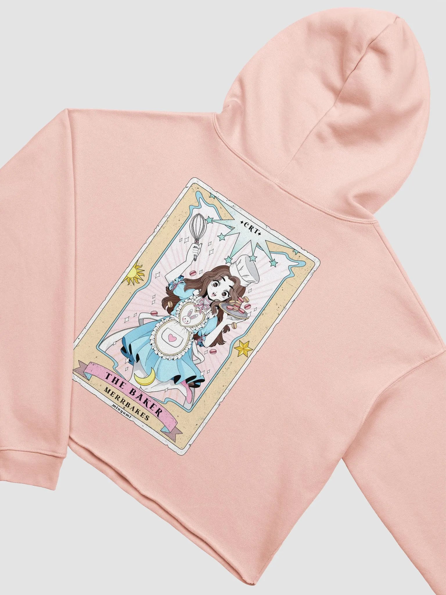 The Baker Tarot Card Cropped Hoodie | MerrBakes product image (1)