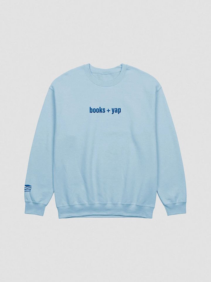 books + yap | embroidered crewneck product image (1)