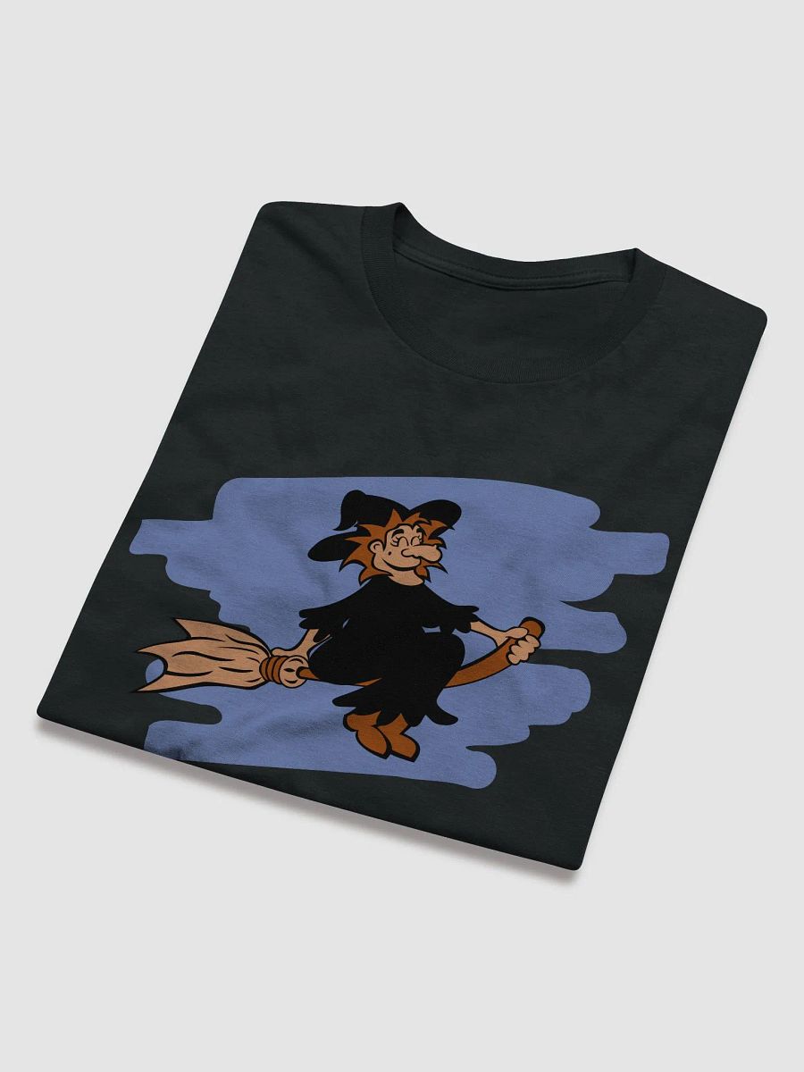 Witch Riding a Broom Halloween Tee product image (9)