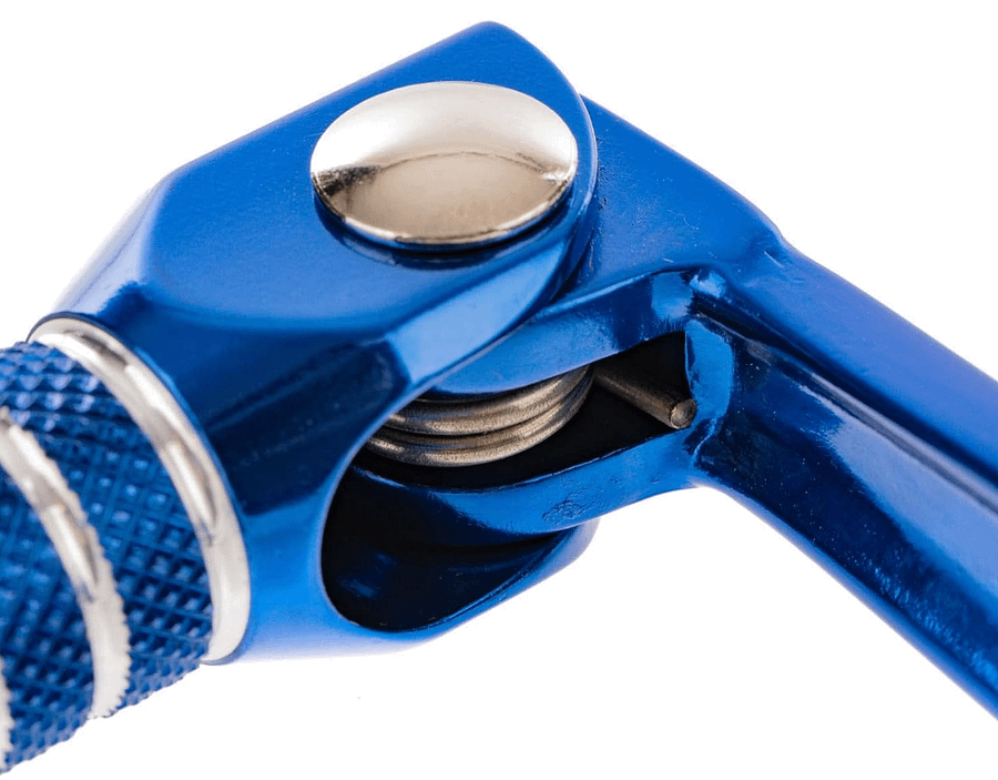 NM Enduro Sport/Tuning SET Kickstarterhebel + Fußschalthebel klappbar (mit Haltekugel+Feder, Federspannung einstellbar), Farbe blau product image (6)