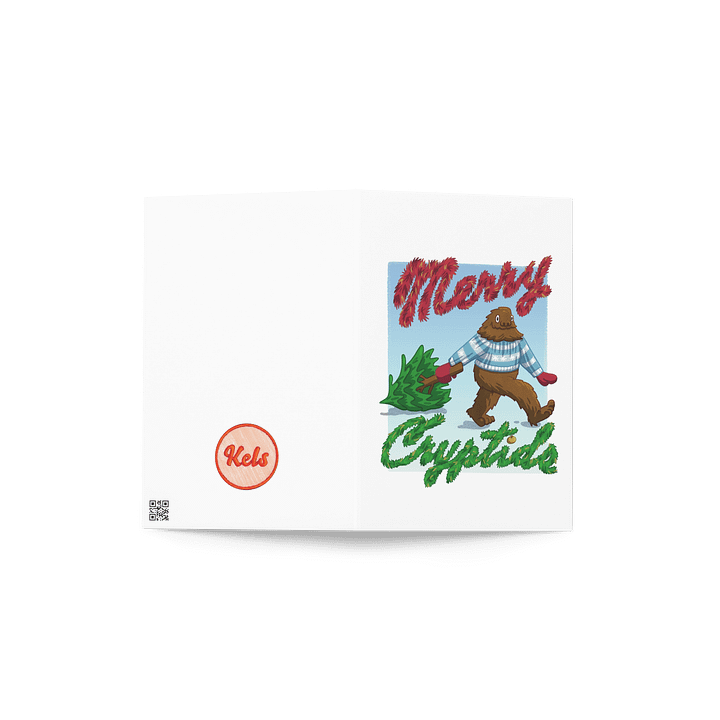 Merry Cryptid Bigfoot Card product image (2)