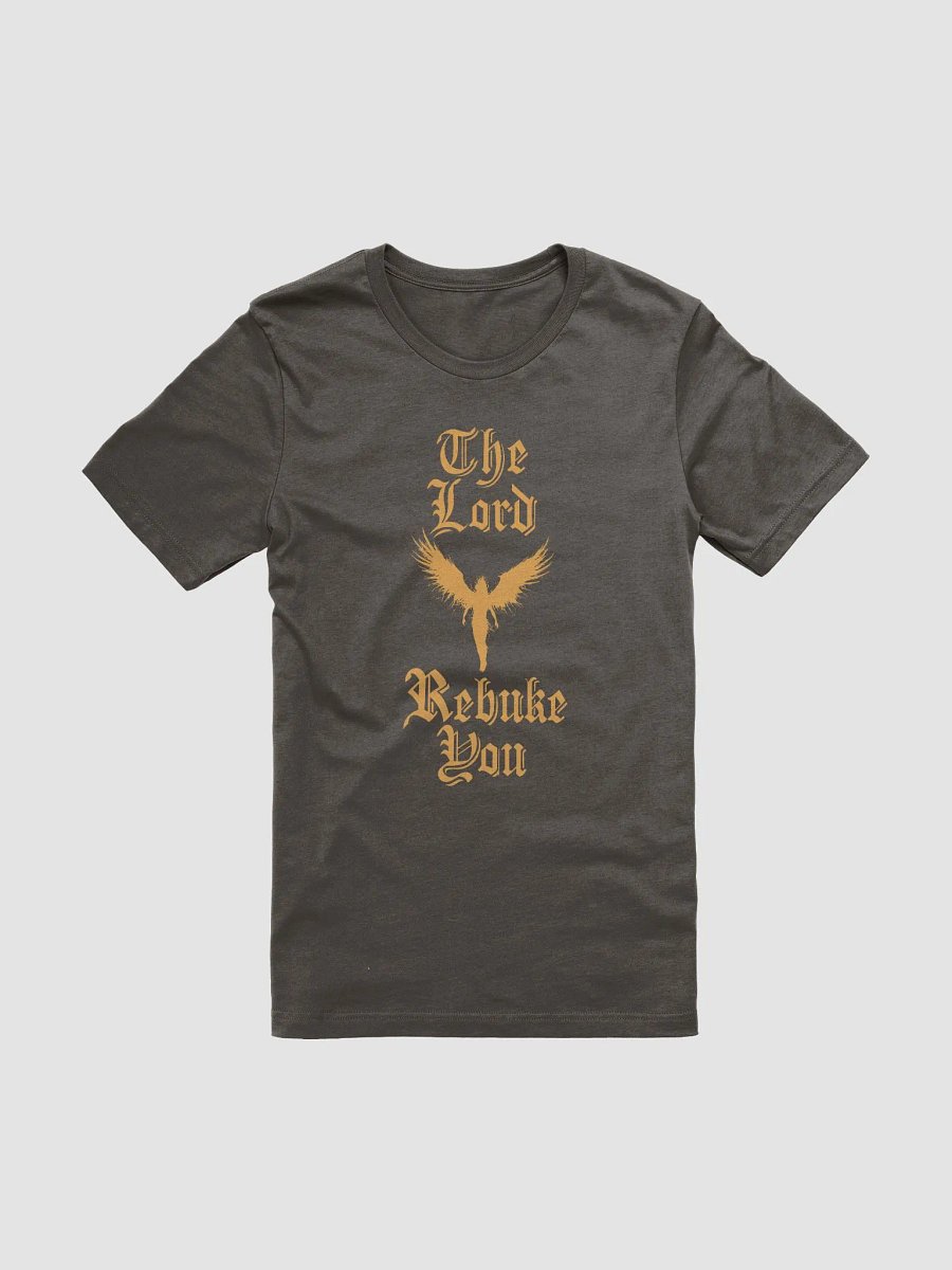 Jesus Shirt! The Lord Rebuke You Fallen Angel Gold Design product image (1)