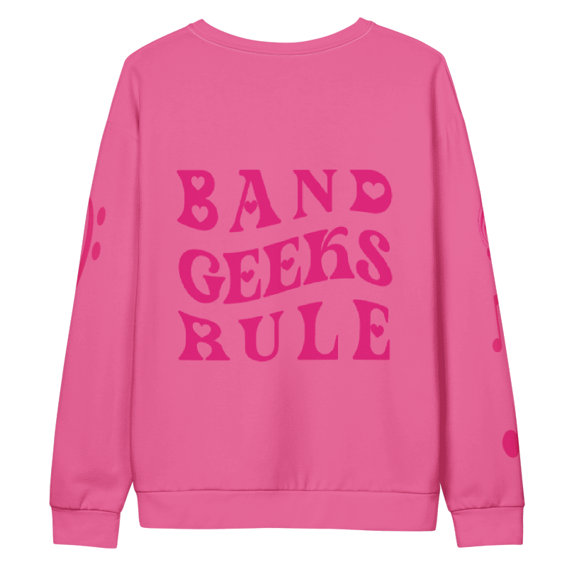 Band Geeks Rule Sweatshirt | Hot Pink product image (5)