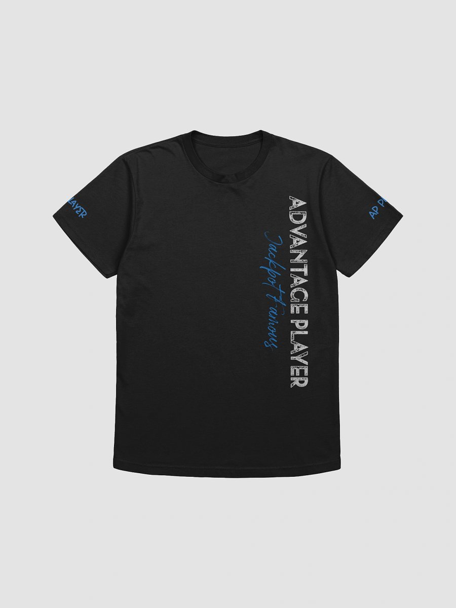 "Advantage Player" Vertical Tee – Jackpot Famous Official Black Edition product image (3)