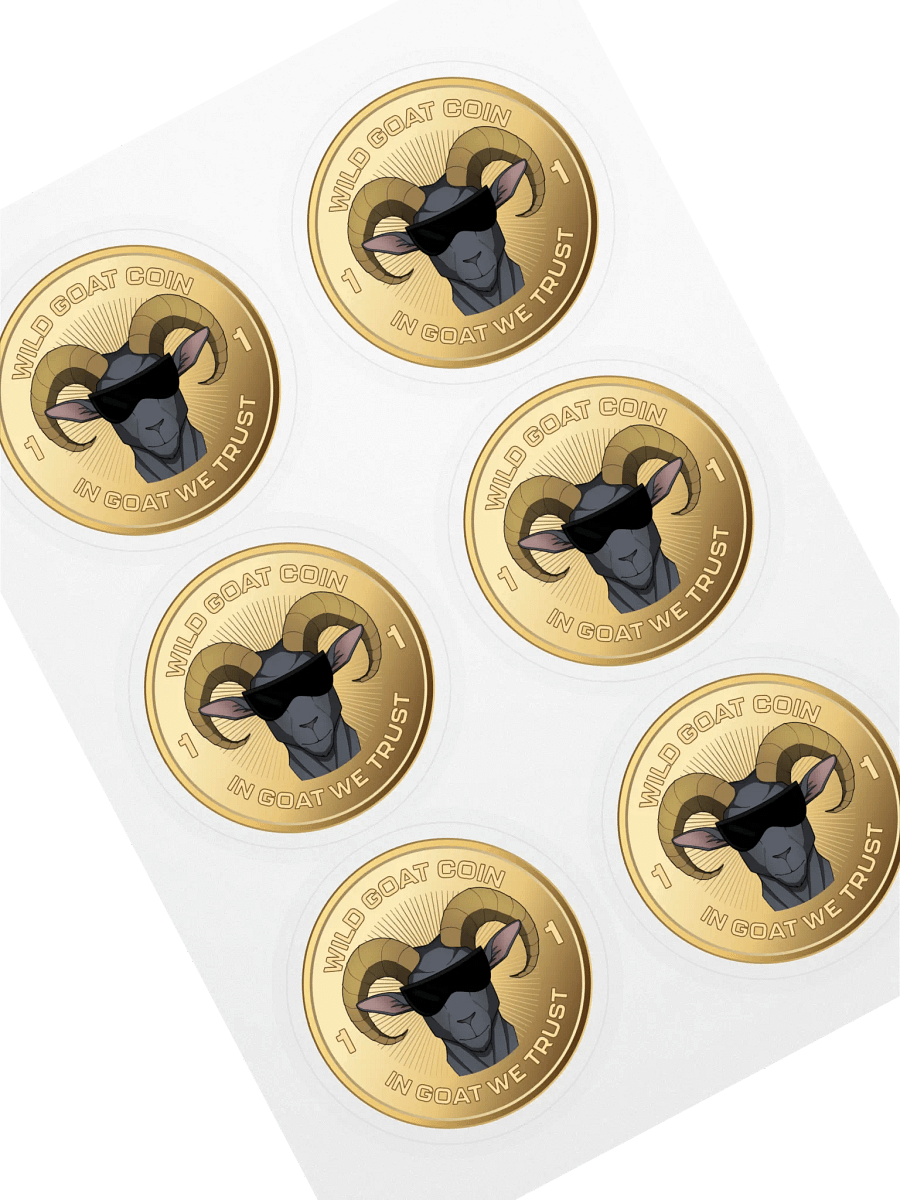Coin Logo Stickers [Sheet of 6] product image (2)