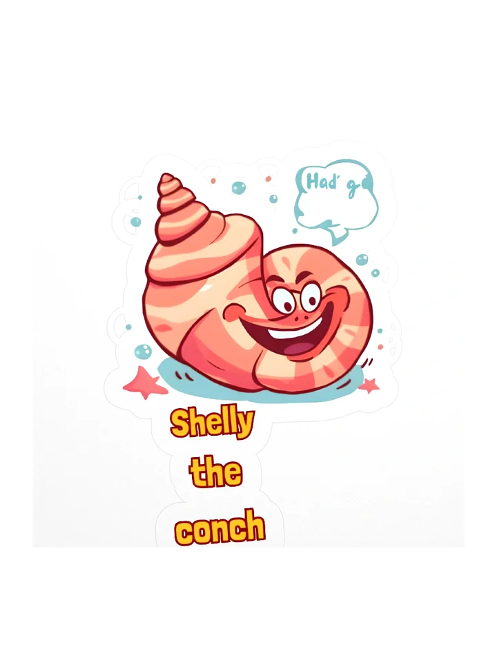 Shelly the Conch Kiss Cut Stickers product image (1)