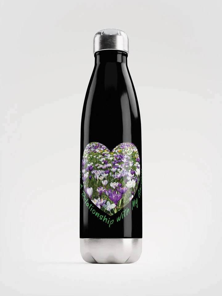 Floral Heart Stainless Steel Water Bottle product image (1)