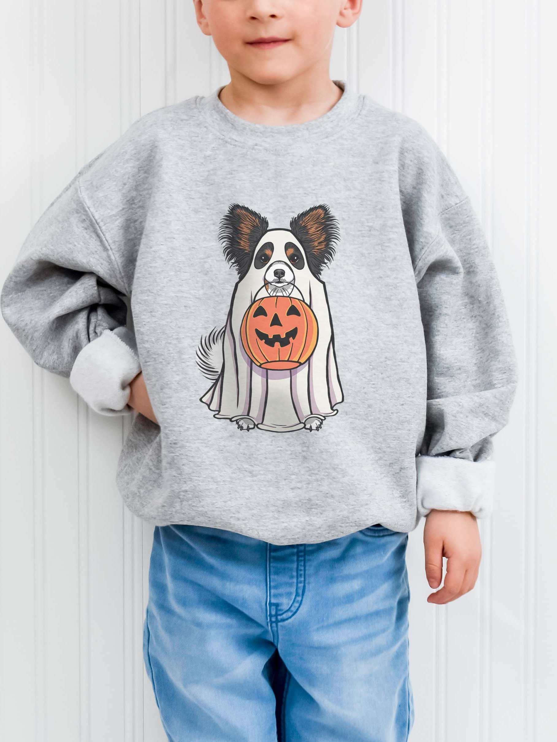 Halloween Papillon(Tricolor) Youth Sweatshirt product image (1)