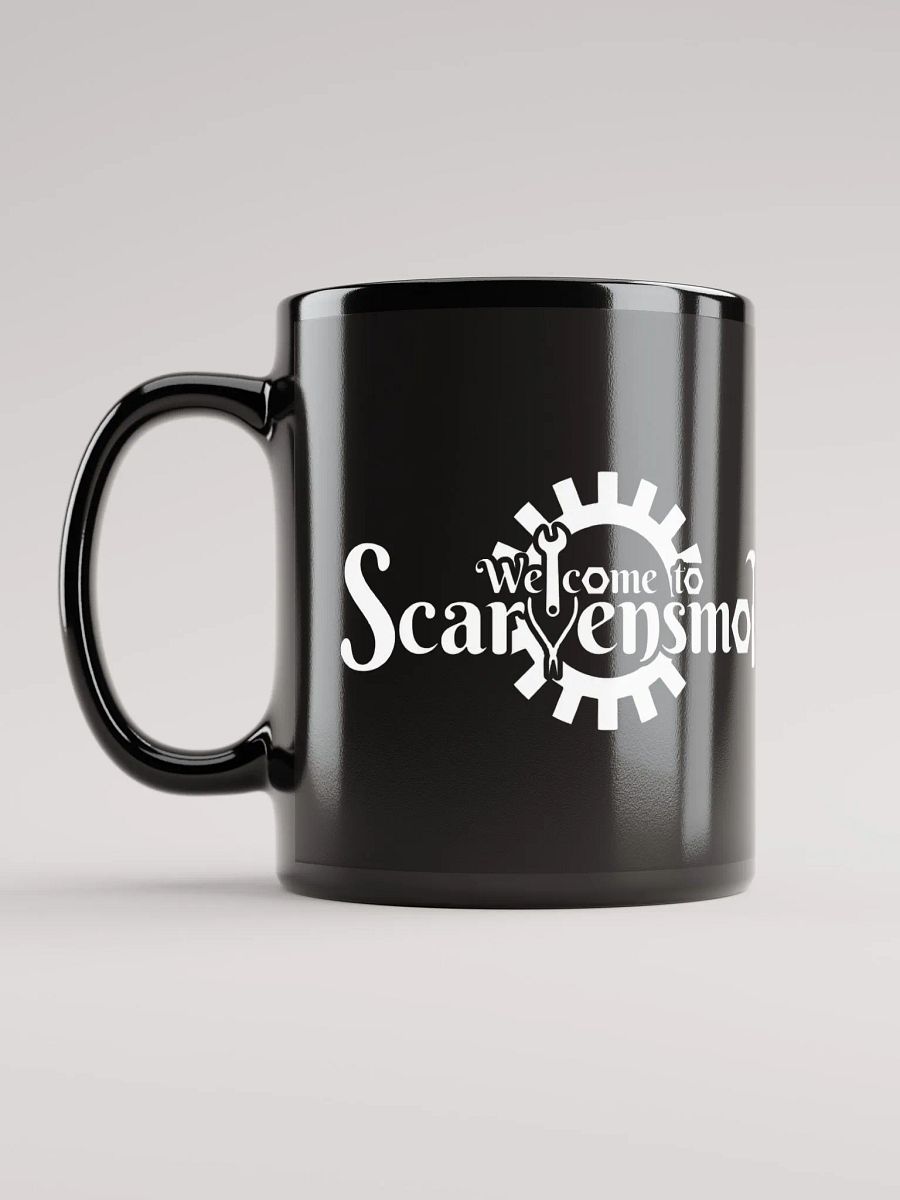Welcome to Scarvensmot Black Glossy Mug product image (6)