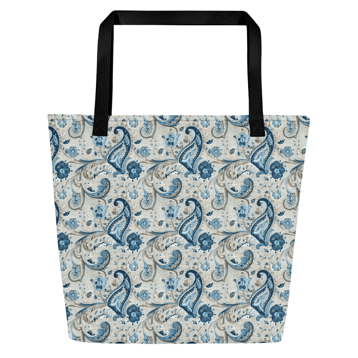 Blue Serenade Paisley Tote Bag product image (1)