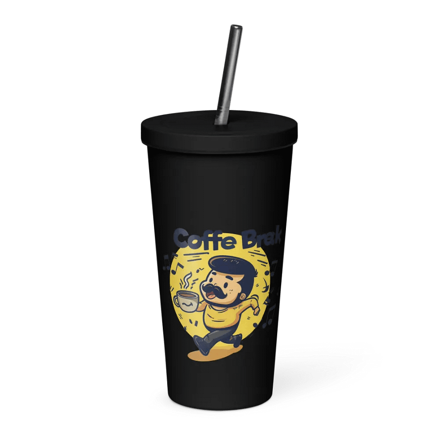 Coffee Break! Insulated Tumbler with a Straw v2 product image (6)