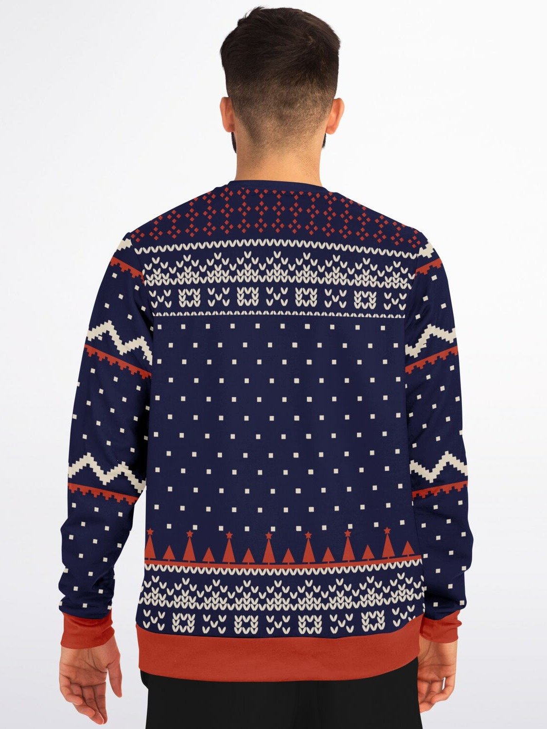 “Rex in the Halls” Festive Dinosaur Christmas Sweatshirt| Funny Holiday Jumper | T-Rex Santa Holiday Party Outfit | Unisex Dino Xmas Gift product image (6)