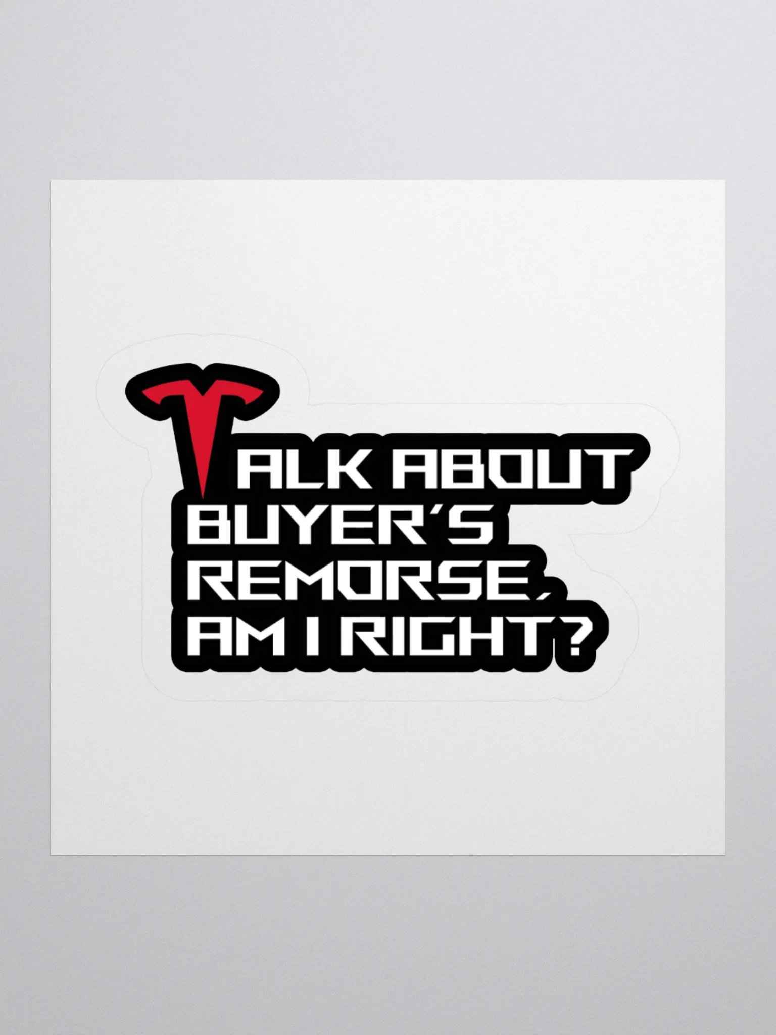 Anti Elon Musk Tesla Bumper - Buyer's Remorse product image (3)