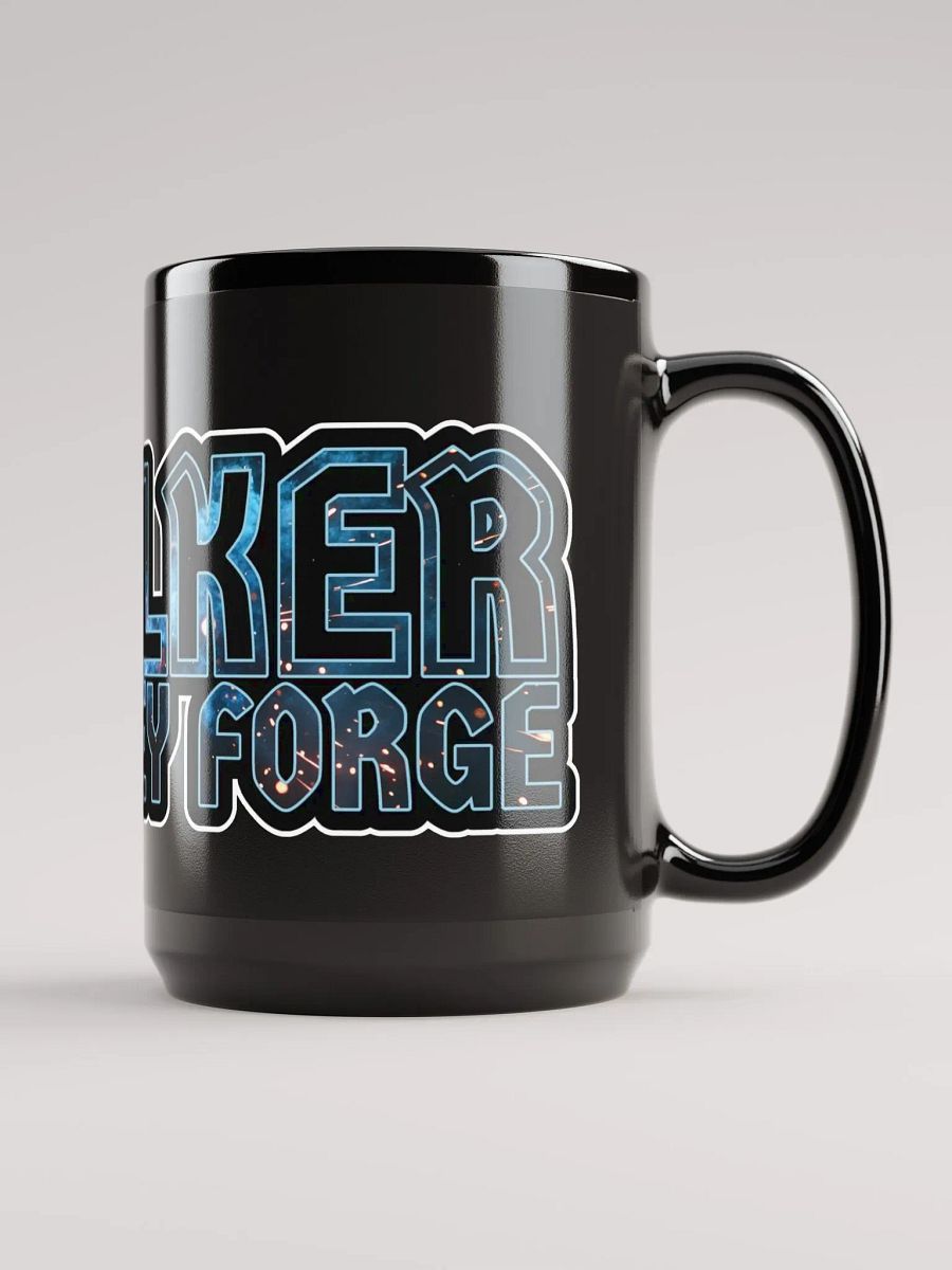 Forge-Inspired Black Glossy Mug product image (4)