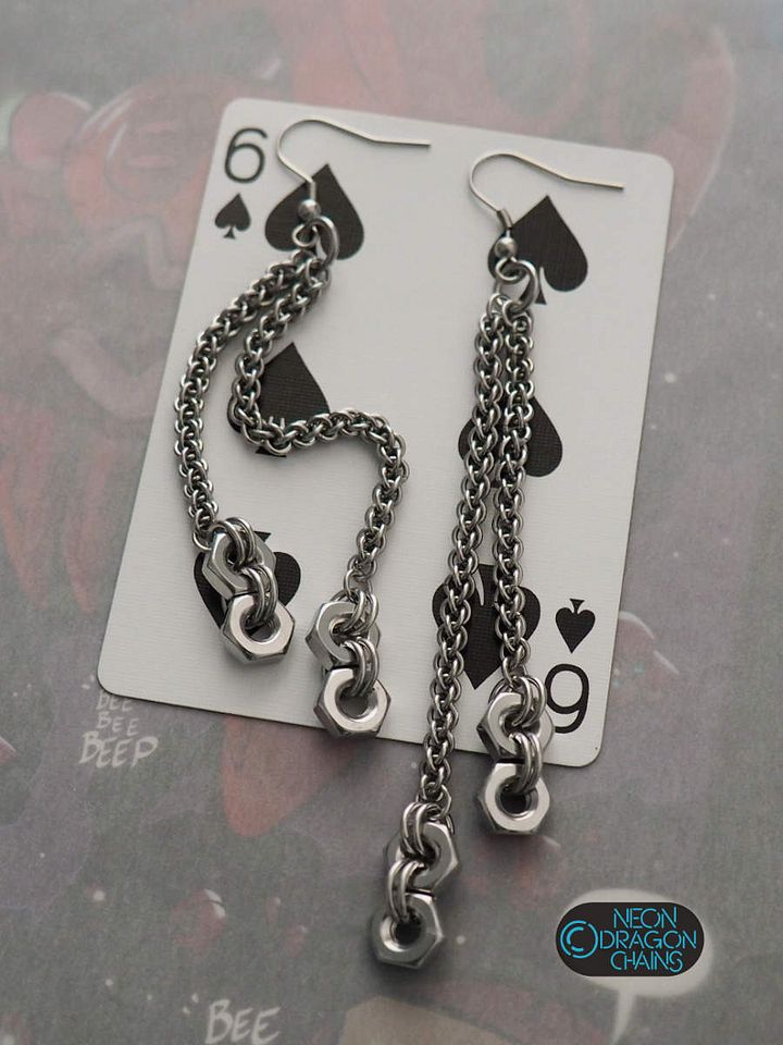 Astral Hex Nut Earrings product image (2)