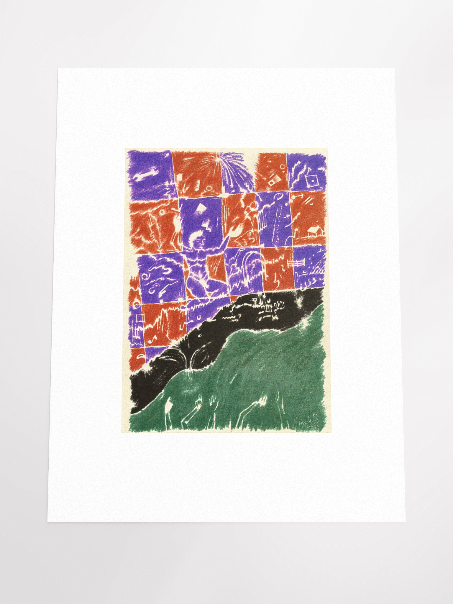 Man over the Grave 01.20.90 Print product image (5)