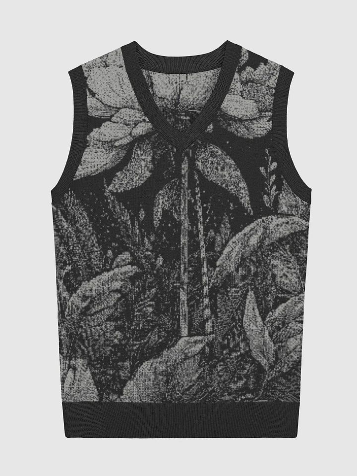 Noir Jungle Knitted V-Neck Vest product image (2)