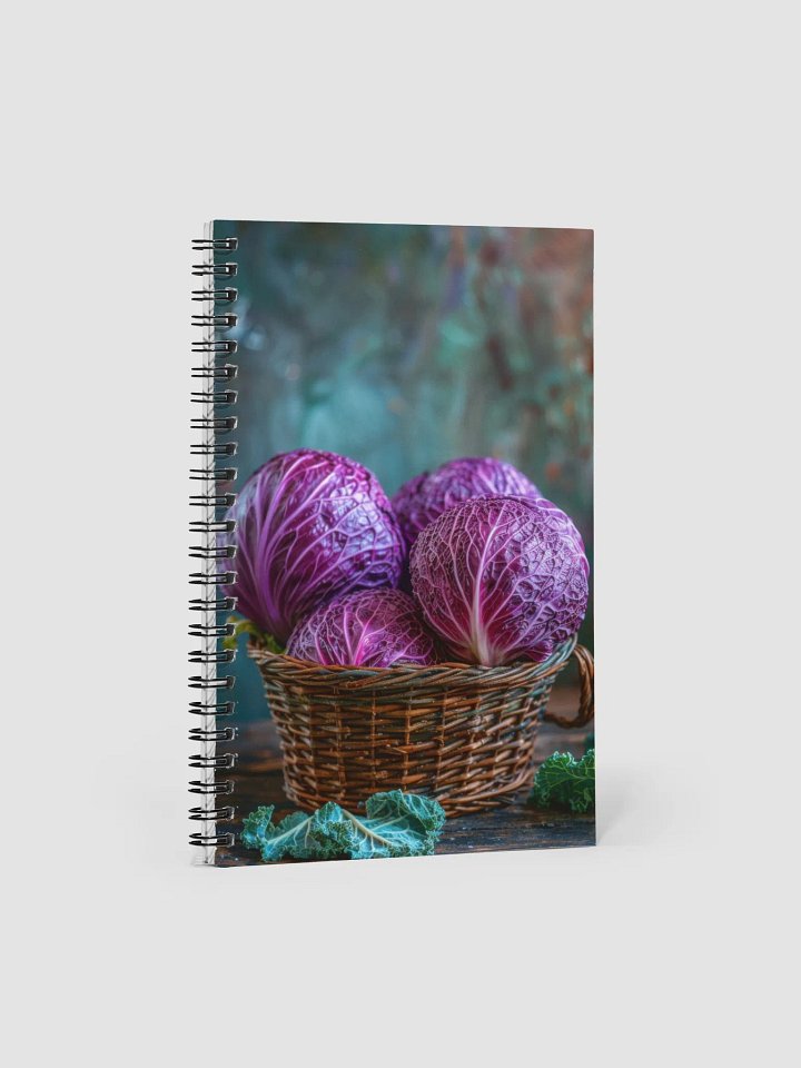 Red Cabbage in a Basket Notebook product image (1)