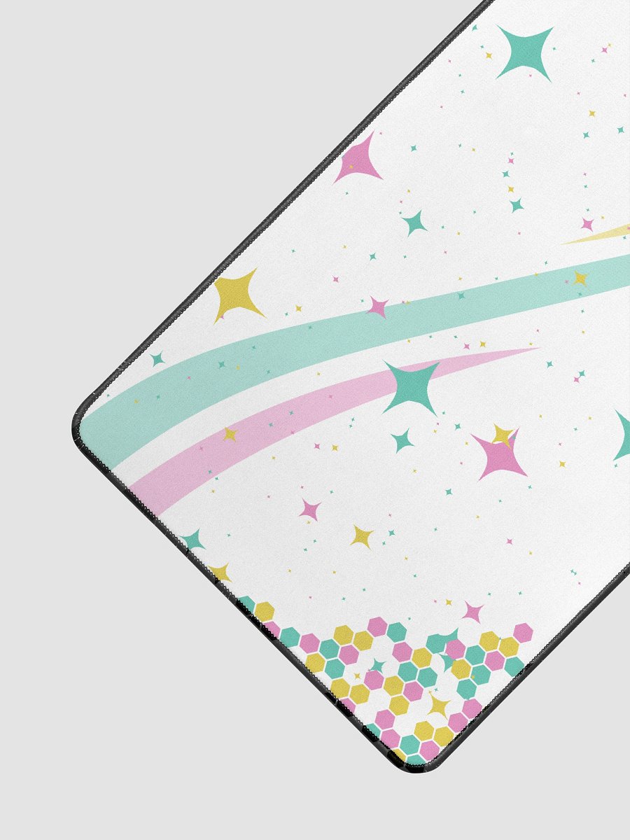 Sparkle Hex Desk Mat - White product image (3)