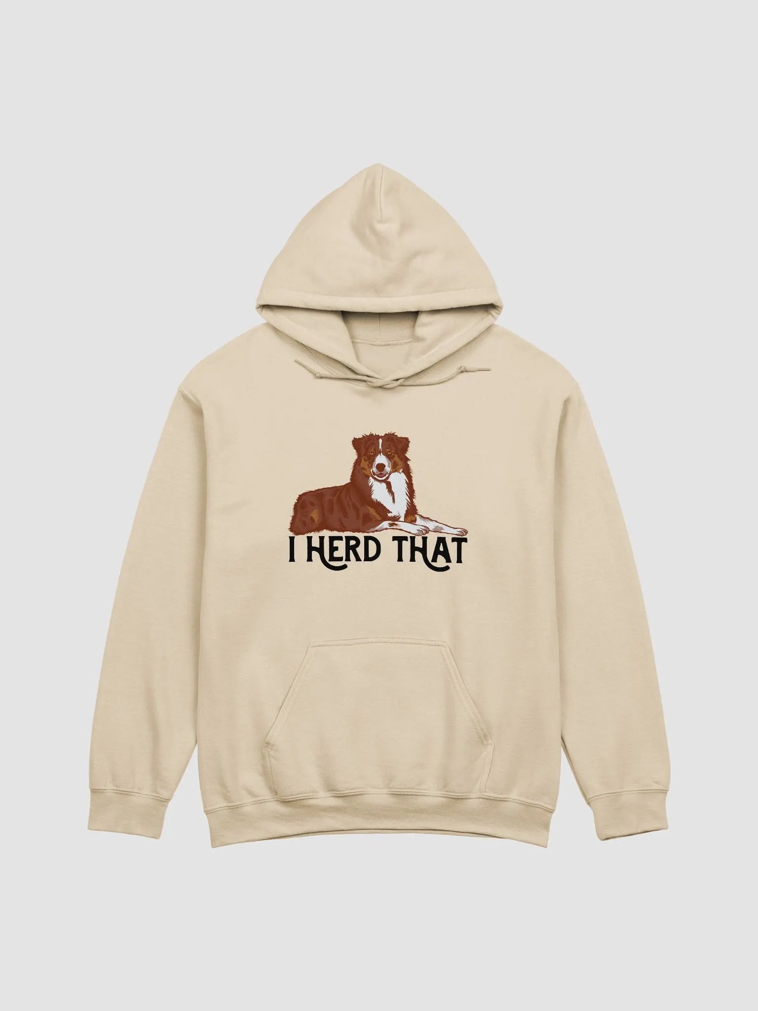 I Herd That Aussie Dog Hoodie | Hooded Sweatshirt for Australian Shepherd(Red Tricolor) Dog Owners product image (19)