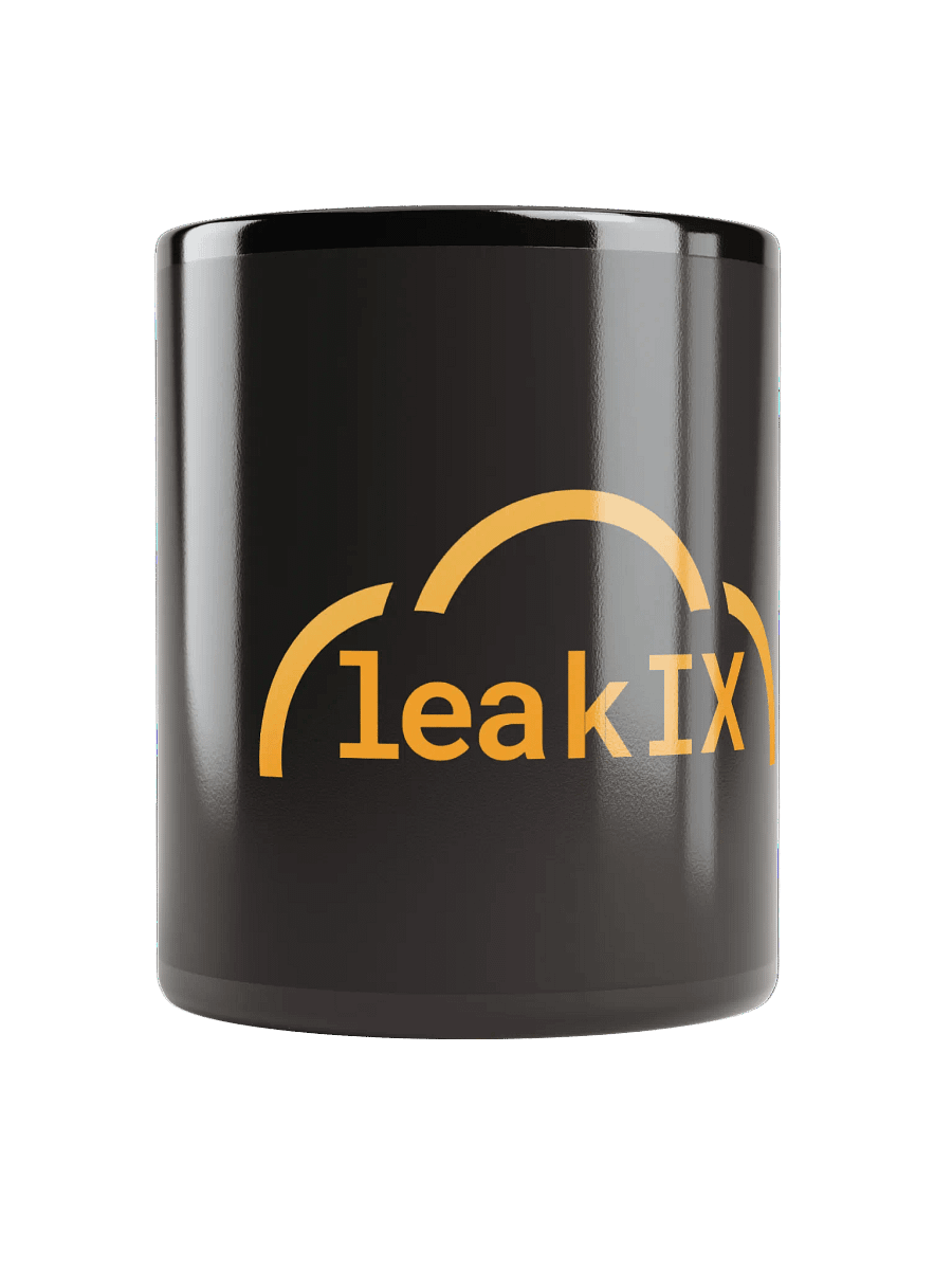 Black mug - leakIX - 2024 Edition product image (5)