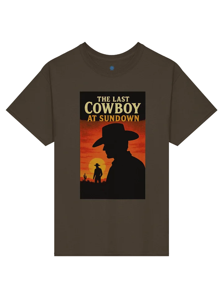 The Last Cowboy at Sundown Faux 1950's Film Poster Boxy Fit Unisex T-Shirt product image (13)
