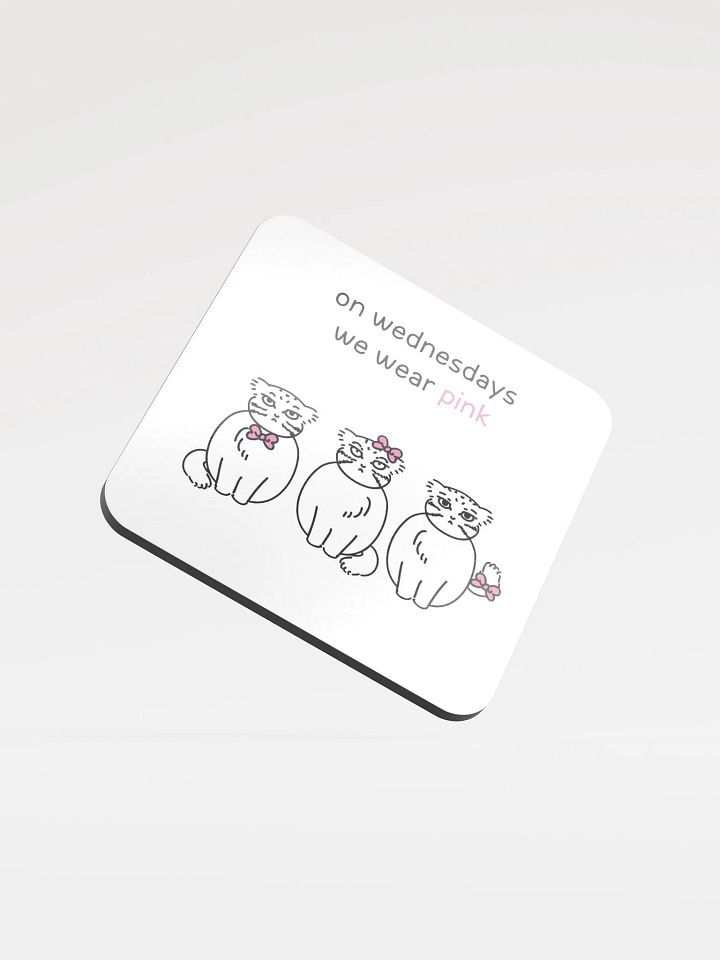 Pink Wednesdays Manul - Coaster product image (1)