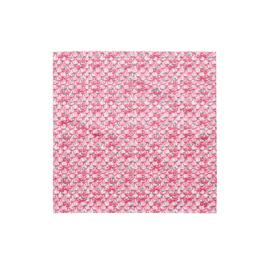 Pink bows ribbons coquette aesthetic bandana for the feminine ladies and girls product image (1)