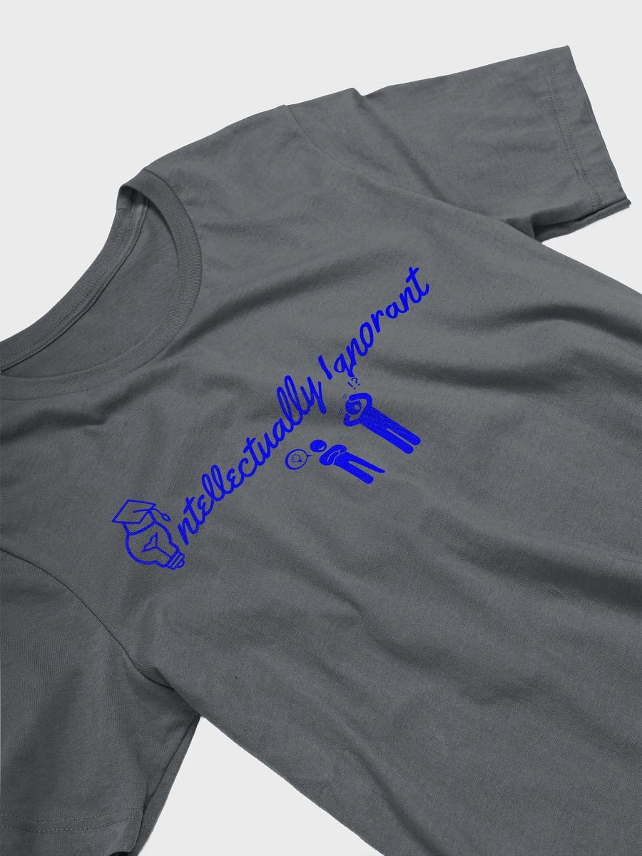 Intellectually Ignorant Blue logo Supersoft tee product image (5)