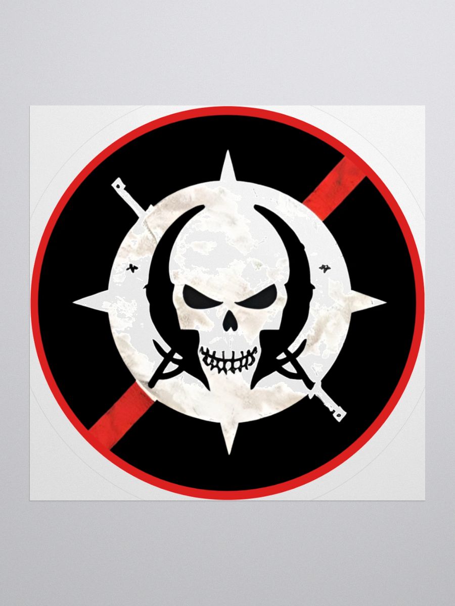 Blackjack Raiders Skull and Rifles Emblem Kiss Cut Stickers product image (2)