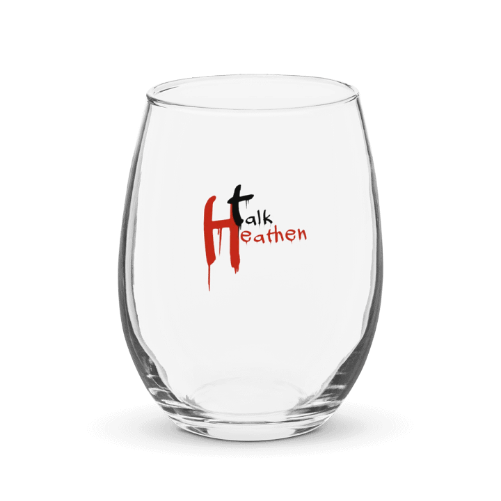 Talk Heathen Wine Glass product image (1)