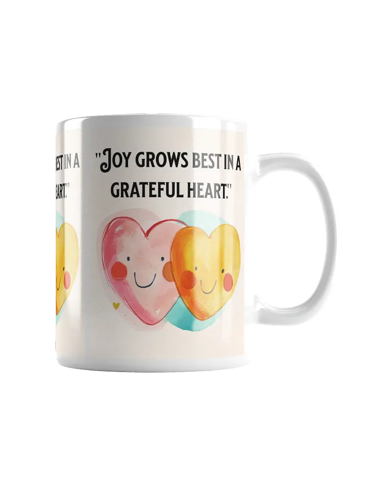 Grateful Hearts White Glossy Mug product image (1)