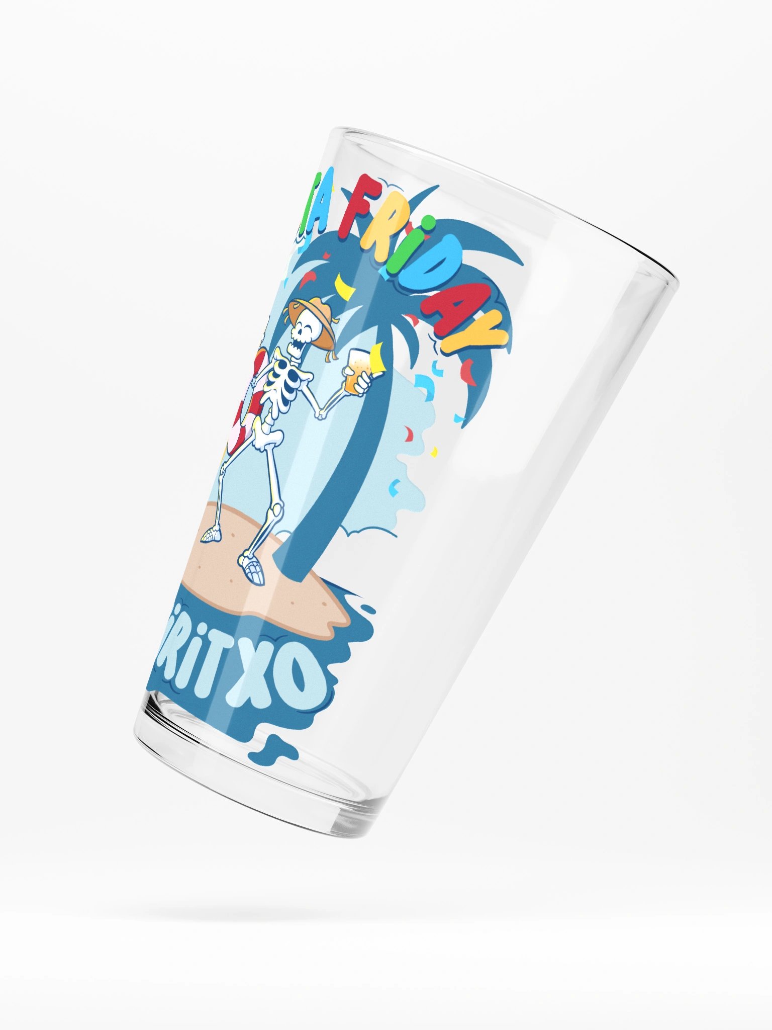 Fiesta Friday Skeleton Shaker Pint Glass product image (5)