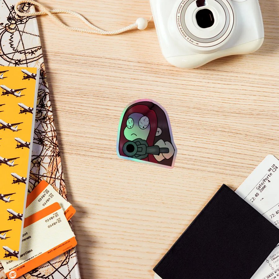 UsedBiscuits Saythatagain emote sticker holographic product image (7)