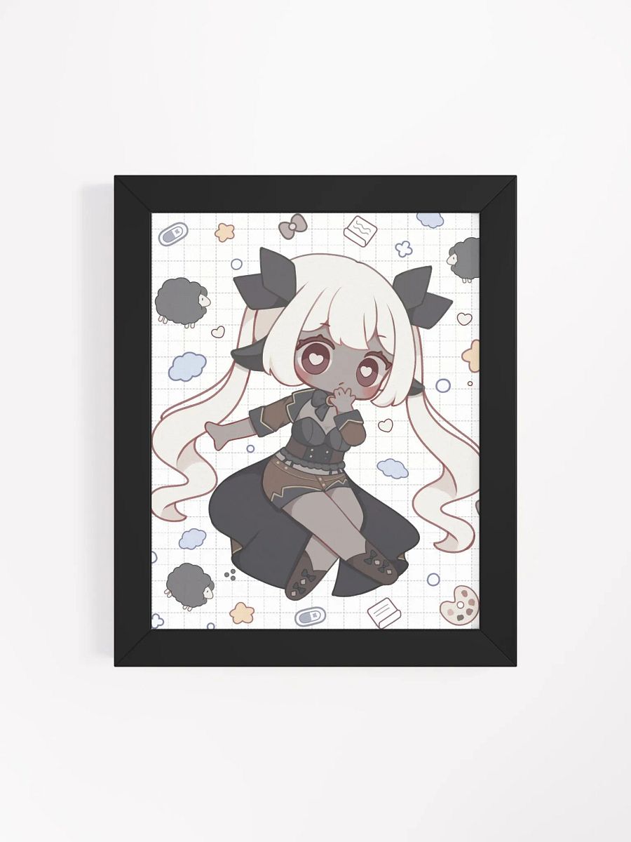 Lila Chibi Doodle Framed Matte Poster product image (4)
