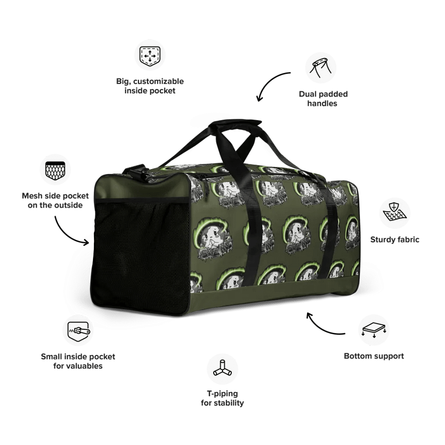 Save Me: A Plea from Planet Earth Saratoga Duffle Bag 🌍 product image (7)