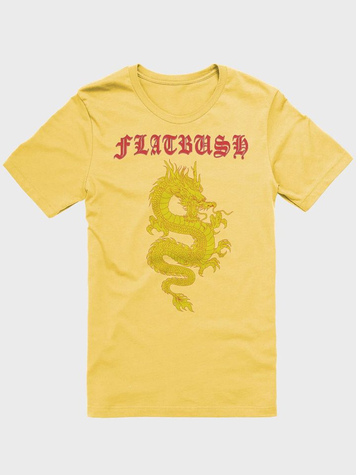Flatbush Dragon soft tee light yellow product image (1)
