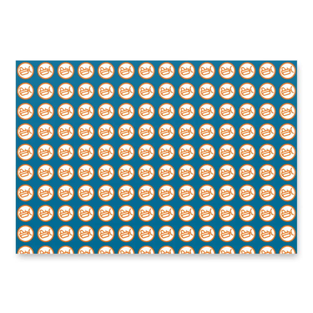 Multi color gift wrap - 3 sheets product image (2)