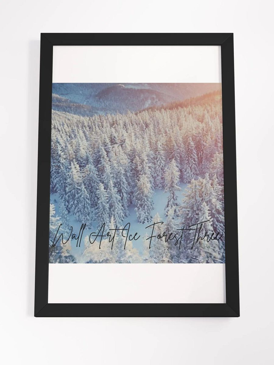 Art Ice Forest Framed High-Quality Matte Poster (in) product image (4)