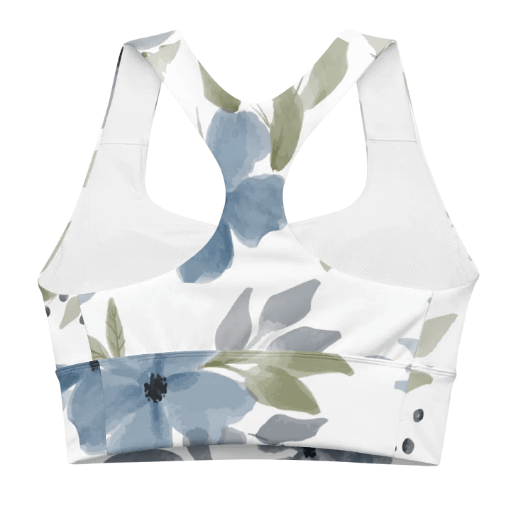 Blue Blossom Recycled Longline Sports Bra product image (2)