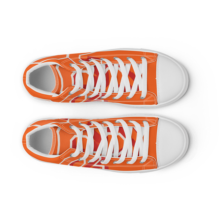Vibrant "23" Orange Canvas High Tops product image (9)