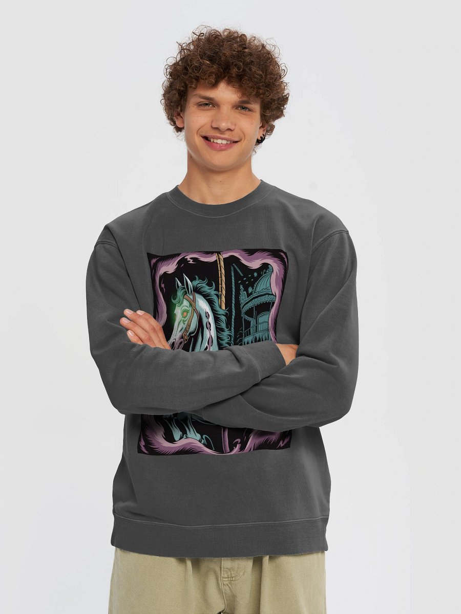 Midnight Veil Designs 'Carousel of Hope' Unisex Pigment Dyed Sweatshirt – S-3XL product image (3)