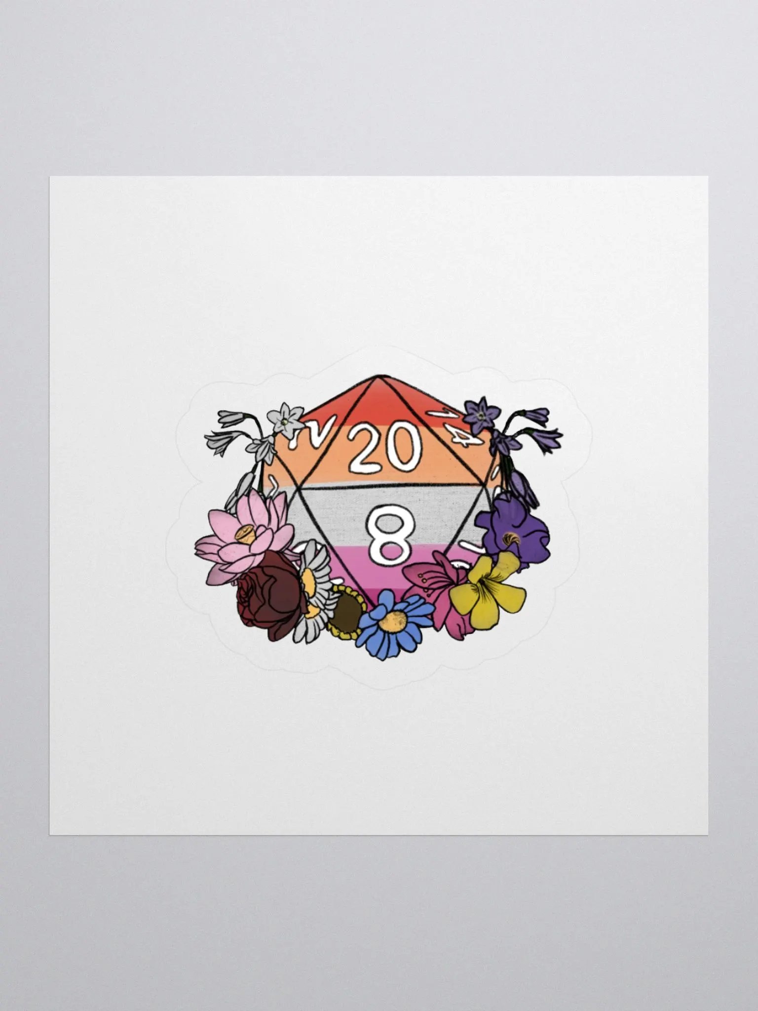 DnD Inspired Pride - Sticker - Lesbian product image (1)