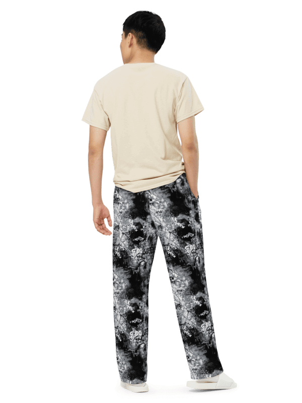 Black and White Graffiti | Unisex Wide-Leg Pants product image (2)